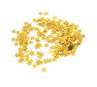 iplusmile 2000pcs Gold Pentagram Shape Confetti Mini Decorative Table Sequins for Parties Birthdays Weddings Festivals for Embellishing Invitations