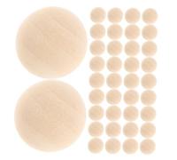 iplusmile 200Pcs Natural Unfinished Wooden Half Beads Hemispherical Wood Balls for Craft Making DIY Charms Jewelry Supplies and Wear Resistant