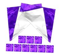 iplusmile 200Pcs Purple Aluminium Foil Candy Wrappers for Homemade Chocolate Balls Lightweight Elegant Wrapping Paper for Chocolates Sugar Tea and Sweets Packaging