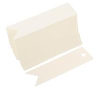 iplusmile 200pcs White Kraft Paper Hanging Price Tags with Writable Surface, Small Jewelry and Clothing Marking Labels for Retail Sale, Sturdy Paper Tags for Store Pricing and Product