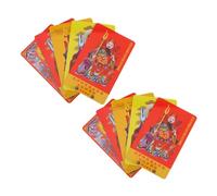 iplusmile 2025 Tai Sui Amulet Cards Snake Year Feng Shui Protection Symbols 10pcs Wu Sui General Printed Cards for Auspicious Blessings and Chinese Luck Charms