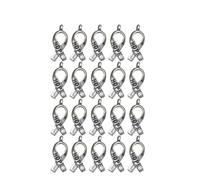 iplusmile 20pcs Alloy Hope Letters Ribbon Pendants Charms with Fine Workmanship and Unique Shape Design, Stylish and Delicate DIY Pendant Charms for Keyring and Sweater Chain Accessories