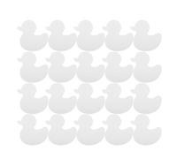 iplusmile 20pcs Bathroom Safety Stickers Duck Shaped PEVA + Plastic Adhesive Waterproof Non Slip and Adults Shower Stair