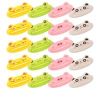 iplusmile 20pcs Cartoon Toothpaste Tube Squeezer Manual Toothpaste Extruder Plastic Dispenser Accessory for Adults and Bathroom Use with Extrusion Control