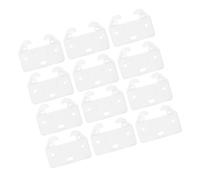 iplusmile 20pcs Crab-Shaped Plastic Drawer Stoppers White Large Cabinet Hardware Drawer Bottom Repair Kit 58x41x16mm for Kitchen and Dresser Slide Guides