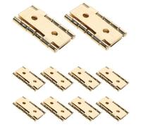 iplusmile 20pcs Golden Vintage Double Swing Hinges 47x47mm - 360° Rotation Folding Screen Cabinet Hinges for Doors, Windows, and Furniture Partitions
