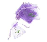 iplusmile 20pcs Lavender Sachet Bags Empty Drawstring Mesh Pouches for Herbs Spices Jewelry Storage Compact Multipurpose Organza Gauze Bags with Easy Close Closure Light Fragrance Storage