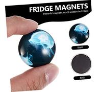 iplusmile 20pcs Ocean Jellyfish Crystal Glass Magnets Decorative Refrigerator Stickers for Kitchen Whiteboard Cabinet Ecology Learning and Note Holding