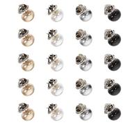iplusmile 20pcs Pearl Safety Brooch Pins for Clothes and Sweaters, Easy Installation No Tools Required Decorative Fasteners Clothing Accessories for Holiday and Anniversary Random Color