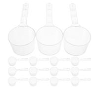 iplusmile 20pcs Plastic Measuring Spoon Set Scale for Facial Mask Baking Reusable Multi Purpose Spoon Scoop for Beauty Mixing and Kitchen Use