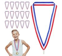 iplusmile 20pcs Sport Party Medal Hanging Lanyards with Multi-function Hooks, Polyester Cotton Medal Ribbons for Sporting Events and Relay Races, Easy to Put and Take off Competition Neck