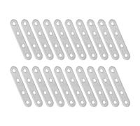 iplusmile 20pcs Stainless Steel Corner Code Pack Straight Steel Brace Metal Bracket for Fence for Construction Projects