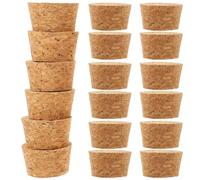 iplusmile 20pcs Wine Bottle Cork Plugs Natural Wood Cone-Shaped Tightly Seal Suitable for Cafes and DIY Craft