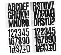 iplusmile 24 Sheets Large Vinyl Alphabet Number Stickers with Strong Adhesive Backing for Mailbox DIY Crafts Sign Boards and Home Decoration Black Font Self Adhesive Letter and Number Decals