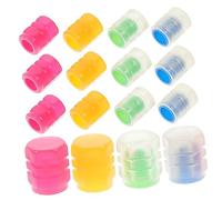 iplusmile 24pcs Fluorescent Tire Valve Caps Glow Dark Valve Stem Covers for Car Truck Suv Motorcycle Easy Hand Tight Installation Fit Night Safety Accessory