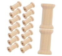iplusmile 25pcs Natural Wooden Bird for Parrots Durable Chew for Cockatoos Wood Blocks for Foraging and Cognitive Play Cage Accessories for Birds