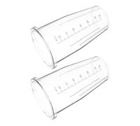 iplusmile 2pcs 650ml Plastic Graduated Blender Mixing Cups Replacement Parts for Smoothies Juicing Hand Blender Compatible Kitchen Accessories