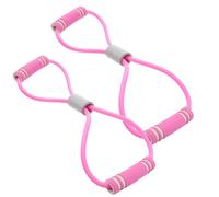 iplusmile 2pcs 8-shaped Chest Expander Resistance Bands with Latex Elastic Pull Rope for Home Strength Training, Shoulder and Arm Workout Fitness Equipment