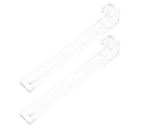iplusmile 2pcs Abs Aquarium Hangers for Fish Tank Accessories, Sturdy and Easy Installation Hooks for Turtle Basking Spot and Hatching Box Holding, Adjustable Climbing Ramp Equipment