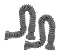 iplusmile 2pcs Adjustable Kitchen Sink Drain Hoses, Expandable Plastic Drainage Tubes for Home Use, Lightweight and Flexible Sink Drain Pipes Returning to Original Shape