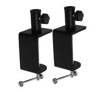 iplusmile 2pcs Adjustable Multi-functional Desk Clamp for Table Mount Mic Arm C-clamp for Workbenches and Desks Versatile Support for Applications