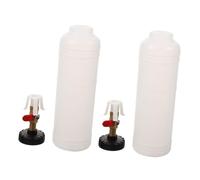 iplusmile 2pcs Automatic Brake Fluid Dispensing Refilling Bottle for Car Motorcycle Pneumatic Vacuum Brake Bleeder Kit
