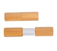 iplusmile 2pcs Bamboo Lip Balm Tubes 5g Capacity Lightweight and Resistant to Deformation Portable Lipstick Containers for Travel the Go Use