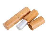 iplusmile 2pcs Bamboo Lipstick Sub Tubes for DIY Lip Balm and Lip Gloss, Refillable and Resistant to Deformation, 5g Capacity, Stylish and Elegant Appearance, for Makeup Table on The Go