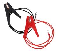 iplusmile 2pcs Battery Charger Clamps with Excellent Conductivity and Rubber Coating, Copper Wire Rope Cable Clips for Car Battery, Portable Emergency Starter Clamps for Automotive Use
