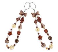 iplusmile 2pcs Beaded Cellphone Wrist Straps with Plastic Resin Beads, Easy Access and Enhanced Security Wristlet for Handbag or Camera Use, for Commuting the Go