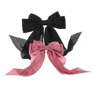 iplusmile 2pcs Big Bow Hair Barrettes for Women Cloth and Metal Hair Clips That Add Charm and Enhance Your Outfit for Valentine Or Everyday Use