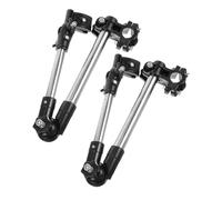 iplusmile 2Pcs Bike Umbrella Holder Clamp Stand for Bicycle and Electric Scooter Easy Installation Rain and Sun Protection Bracket with Firm Clip for Riding