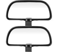 iplusmile 2pcs Car Mirror Accessories Black Abs and Glass Auxiliary Side Mirror for Car Exterior with Wide Compatibility and Multi-angle Adjustment Suitable for Suv and Van