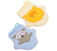 iplusmile 2pcs Cartoon Soft Bath Sponge Boy Girl Scrub Towel for Shower Body Cleaning