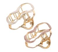 iplusmile 2pcs Cloud Shaped Hair Claw Clips for Women, Multifunctional Design with Secure Hold, Alloy Material, Trendy Fashionable Updo Hair Accessories for Everyday Styling