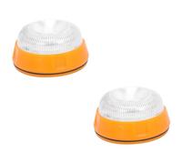 iplusmile 2pcs Creative Car Emergency Lamp Yellow Flashing Warning Light Practical Magnetic Vehicle Lamp for Night Safety Easy Installation for Cars and Trucks