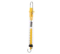 iplusmile 2pcs Cylinder Dynamometer Spring Balance 25n with Hanging Hook Plastic Corrosion Resistant for Exploring Physics Principles in Classroom Random Color