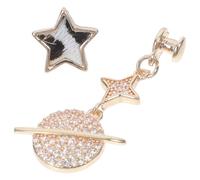 iplusmile 2pcs Decorative Watchband Charms Alloy Planet Star Golden