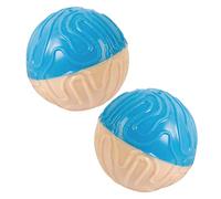 iplusmile 2pcs Dog Interactive Squeaky Ball Funny Throwing Ball for Pets Blue Durable Chew for Reducing Boredom and Destructive Behavior Pet Supply for Dogs
