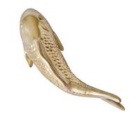 iplusmile 2pcs European Resin Goldfish Wall-mounted Decor with Left and Right Tail Designs, Golden 3d Wall Adornment for Northern Europe Style Home and Living Room Decoration