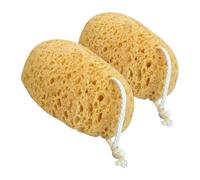 iplusmile 2Pcs Exfoliating Bath Sponge for Shower Honeycomb Body Scrubbing Sponge with Algae Material Gentle Shower for Women and Babies Effective Skin Cleansing and Dead Skin Removal