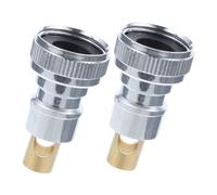 iplusmile 2pcs Faucet Connector for Washing Machine Snap Coupling Adapter Auto-stop Water Garden Hose Sink Fitting