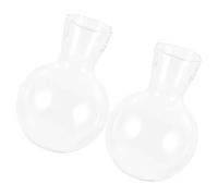 iplusmile 2pcs Glass Planter Bulb Vase Set Made of High Borosilicate Glass for Hydroponic Flower Plants Arranging and Root Plants in Water, for Office and Special Occasions