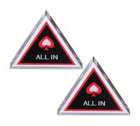 iplusmile 2pcs Glass Poker Marker Double Layer Heart Shape, Versatile Game Marker Comfortable Grip for Poker Club Events and Family Card Game Sets