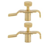 iplusmile 2pcs Golden Metal Erhu Fine Tuners Precise Tuning and Compact Design, Portable String Tune Adjusters for Professional and Amateur Use in Chinese Stringed Instruments