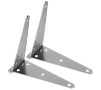 iplusmile 2pcs Heavy Duty Galvanized Iron Gate Hinge 200mm Silver Strap Hinge for Outdoor Doors and Barn Doors Portable and Light in Weight Wood Gate Hardware
