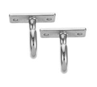 iplusmile 2pcs Heavy Duty Stainless Steel Mount Hooks for Hanging Plants and Clothes Small Flat Question Mark Shape Hooks Suitable for Bathroom and Ceiling Fans