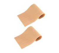 iplusmile 2pcs Khaki Shoe Sole Protector Pads with Wavy Pattern, Self-Adhesive PVC Non-Slip Shoe Stickers to Increase Friction and Prevent Wear, for Everyday Use
