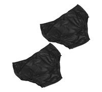iplusmile 2pcs Leakproof Reusable Eva Adult Diaper Covers, Washable Elastic Waterproof Cloth Nappies for Elderly Incontinence Care, Black L Size Protective Underwear for Long-Term Use