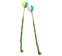 iplusmile 2pcs Long Handle Plastic Back Scratcher for Men and Women Portable Back Tickle Relief Tool with Ergonomic Grip Household Itching Massage Hammer for Neck